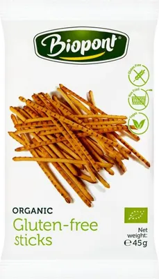 PALUSZKI LEKKO SOLONE BEZGLUTENOWE BIO 45 g - BIOPONT