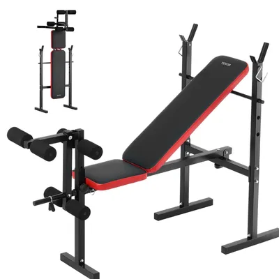 Image de Banc d'haltères – Banc de musculation – Station de musculation – Banc de sport pliable et réglable – Équipement de fitness pour la maison