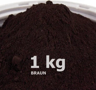 Produktbild von 1 kg Eisenoxidpigment Braun Farbzusatz für Mörtel, Beton, Gips, Zement