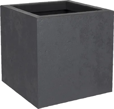 Produktbild von EDA Pflanzgefäß BASALT UP quadratisch 295 mm anthrazit