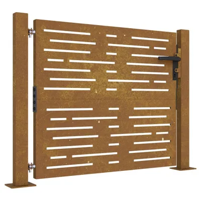 Obrázek produktu pro vidaXL Zahradní brána 100x100 cm z oceli Corten Čtvercový design