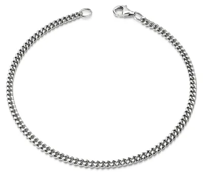 Produktbild von MATERIA Panzerkette Armband Damen Herren 925 Sterling Silber Ø2,8mm diamantiert 17-23cm SA-134