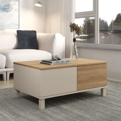 Obrázok produktu pre Skye Decor, Kvalitný konferenčný stolík (3 časti) – dub sýto modrej farby, 100% melamín | 12345