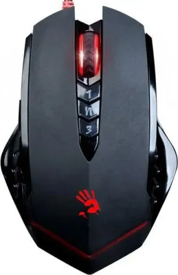 Obrázok produktu pre A4Tech V8M, Optický, USB Typ-A, 3200 DPI, Čierna, Červená