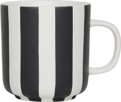 Produktbild von OYOY L301192, Einzelbild, Schwarz, Weiß, Steingut, Becher, Universal, 1 Stück(e)