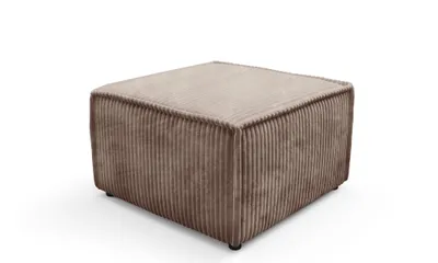 Produktbild von Masseno Sitzhocker TESSO Modern Polsterhocker Wohnzimmer Hocker Sitzpuff Fußhocker Braun