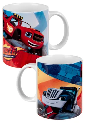Produktbild von Blaze und die Monster-Maschinen Tasse für Kinder - Monstertruck Kinderbecher Kindertasse aus Porzellan 320 ml