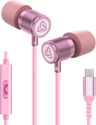 Produktbild von Ludos Ultra USB-C Headphones with Microphone, 5 Year Warranty, In-Ear Earphones for iPhone 16 15 Pro Max Plus, Samsung Galaxy S24 S23 Ultra, iPad Pro
