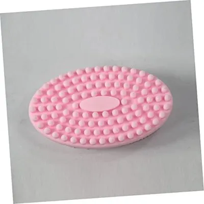 Produktbild von Ergonomische Silikon-Duschbürste in Rosa für Hautpflege, Peeling und gründliche Reinigung unter der Dusche