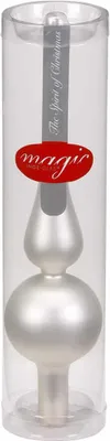 Produktbild von Christbaumspitze 26cm weiß matt