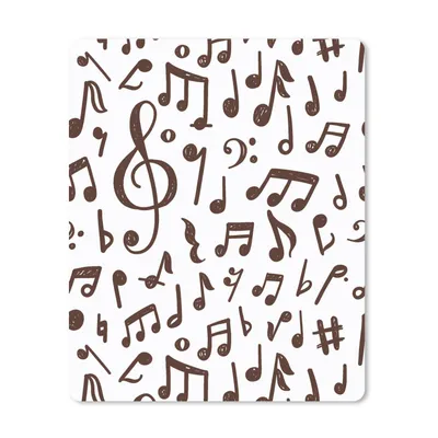 Produktbild von MuchoWow® Mauspad Mousepad Musiknoten - Muster - Musik 30x40 cm - Mousepads - Maus Mat - Pad - Mausunterlage - Mausmatten