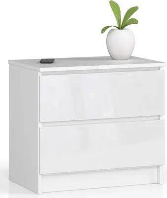 Obrázok produktu pre Komoda 60 cm s 2 zásuvkami, príborník, skriňa, výška 55 cm, hĺbka 40 cm