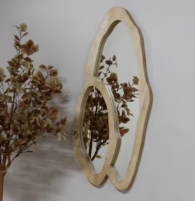 Productafbeelding van Spiegel Christa Organisch Naturel 118cm - Giga Meubel