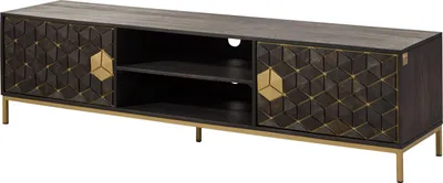 Produktbild von MASSIVMOEBEL24.DE TV-Board Mango 190x45x50 grau geölt DIAMOND #105