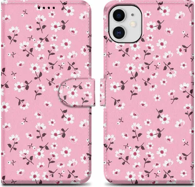 Produktbild von Cadorabo Schutzhülle für Apple iPhone 11 Hülle Design Rosa Handyhülle Schutzhülle Etui Magnetisch Case Cover