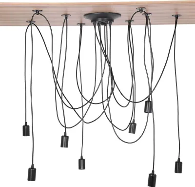 Immagine prodotto di 8 lampadari industriali vintage con pendenti luminosi per lampadari a soffitto