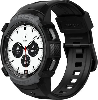 Obrázek produktu pro Psek na ruku Galaxy Watch 4 Classic 42 mm Spigen Rugged Armor Pro Grau