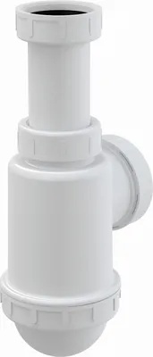 Produktbild von Alcadrain Spülbeckensiphon mit einer Überwurfmutter 6/4"