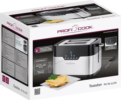 The image shows the retail packaging of a ProfiCook toaster.