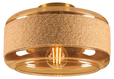 Produktbild von SLV 1007591 PANTILO ROPE 27, Wand-Deckenaufbauleuchte, zylindrisch, E27 gold