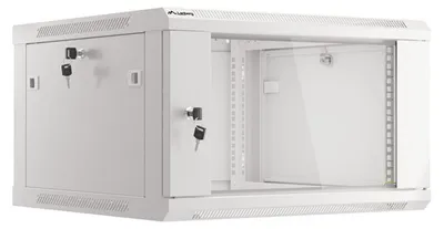 Produktbild von Lanberg WF01-6606-10S - Wandmontiertes Regal - 6U - 60 kg - 18 kg - Grau