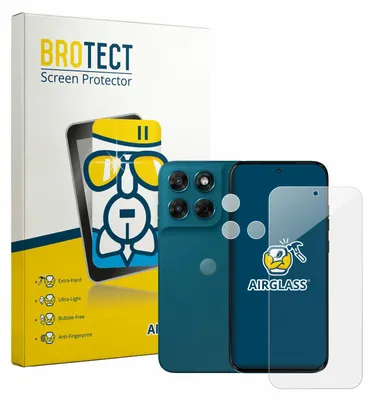 Produktbild von BROTECT Schutzglas für Motorola Moto G77 (Display+Kamera) Schutzfolie Panzer Folie Glas Display Schutz klar