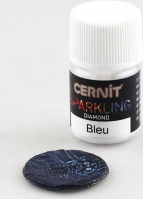 Produktbild von Cernit 6x Sparkling 5g, Diamant Pigmentpulver, Blau - Blau CE6120005200C
