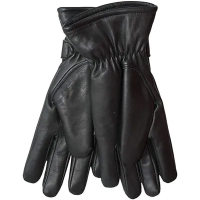 Produktbild von Herren Lederhandschuhe aus Lammnappa Handschuhe echtleder winter Handschuhe, Größe:7=S, Handschuhmodell:GL-2 Schwarz