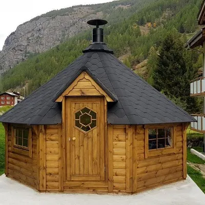Obrázok produktu pre Ohnisko Záhradný domček Gril Kota Drevený domček Ohnisko Grilový domček 14,9 m²
