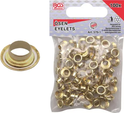 Produktbild von KRAFTMANN 570-1 Ösen 4.5 x 5.0 mm, 100 Stück