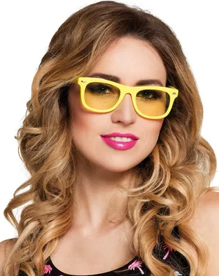 Produktbild von Boland 02621, Karnevalskostüm-Brille, Erwachsener, Uni, Acryl, Polycarbonat (PC), Gelb, 40 g