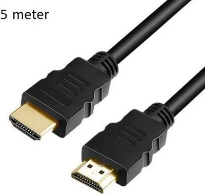 Productafbeelding van HDMI 1.4-kabel – High-Speed voor Ultra-HDTV – 4K – 3D – vergulde contacten – zwart – 5 meter