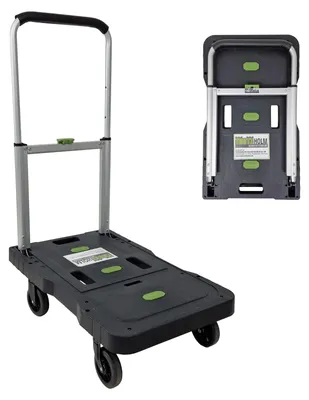 Produktbild von Plattformwagen klappbar Traglast 150 kg 3-fach höhenverstellbarer Griff Vollgummiräder