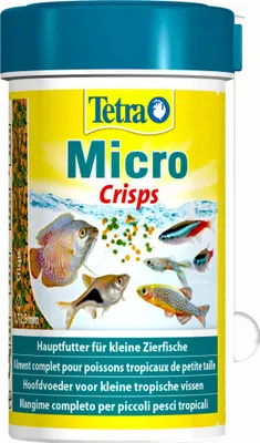 Immagine prodotto di Mangime per pesci tropicali Tetra Micro Crisps granuli galleggianti per bocche piccole, 1,7-2,5 mm