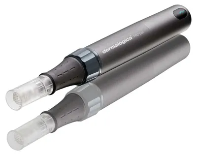 Imagen del producto de Dermalogica Pro Pen, dispositivo de microneedling, con 24 agujas, paquete de 10 unidades, color gris