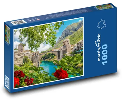Obrázek produktu pro Puzzle 1000 Historický Most v Mostaru - martinpuzzle