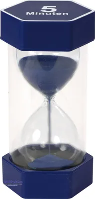 Obrázek produktu pro EDUPLAY 120609 Mega přesýpací hodiny 5 min, Ø 8,4 x 16 cm, modré