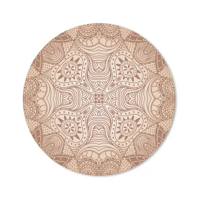 Produktbild von MuchoWow® Mauspad Mousepad Henna - Mandala - Schablonen 20x20 cm - Mousepads - Maus Mat - Pad - Mausunterlage - Schreibtischmatte