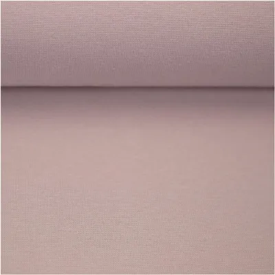 Bündchenstoff Schlauchware 50(100)cm extrabreit Meterware ab 25cm Jersey Oeko-Tex puderrosa