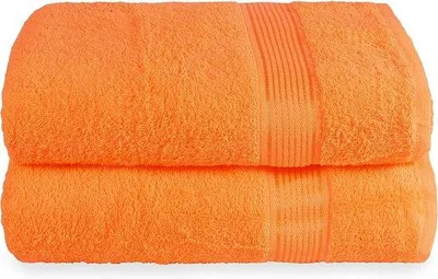 Produktbild von Famanu Badetuchset Extra Groß - 70 x 140 cm, Ultra Absorbierend, Orange