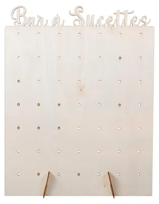 Lollyständer aus Holz, 40 x 30 cm, Beige