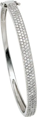 Produktbild von Armreif Armschmuck Armband aus 925 Silber mit Zirkonia weiß Damen