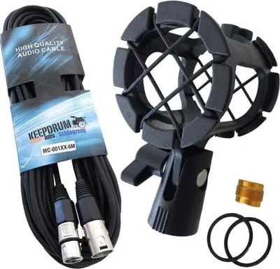 Obrázek produktu pro mikrofonní pavouk keepdrum PCMH1 s 6m kabelem XLR