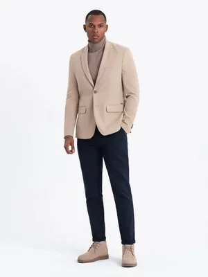 Produktbild von Ombre Clothing Formelle Herrenjacke Festime beige L