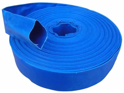 MAR-POL PVC Wasserschlauch 2" x 50 m, blau, 2 bar Arbeitsdruck