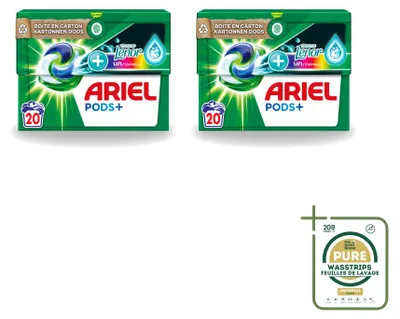Produktbild von 2 x Ariel Pods+ Touch of Lenor Unstoppables Waschmittelkapseln für Buntwäsche - Vorratspackung - 2 Stücke