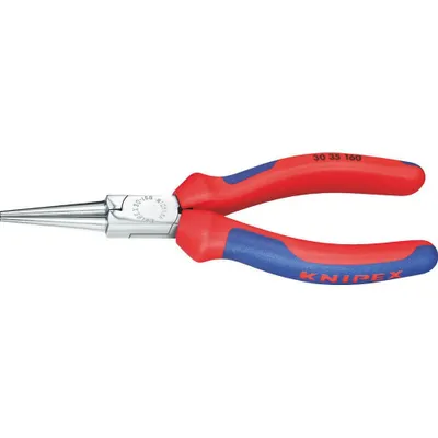 Produktbild von Rundzange (Langbeckzange) 30 35 160 (rot/blau, Länge 160mm)
