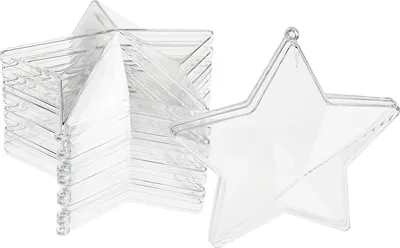 Produktbild von VBS Acrylform "Stern", 8 cm, 6 Stück