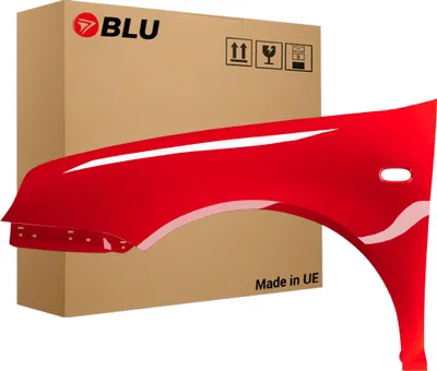 Image de BLU Aile Compatible avec VW Volkswagen Golf IV 4 LP3G Gauche Rot FlashRot | 1997-2006 | Avant | Peint| Prêt à Monter | Acier