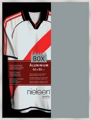 Produktbild von nielsen Aluminium Trikotrahmen, 60x80 cm, Silber Matt, Polystyrolscheibe